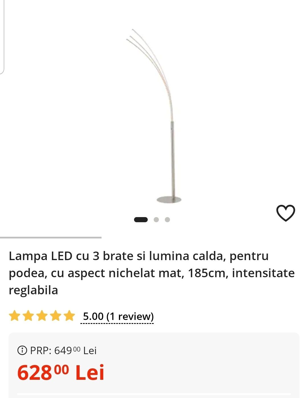 Lampa led cu 3 brate/ un brat model deosebit