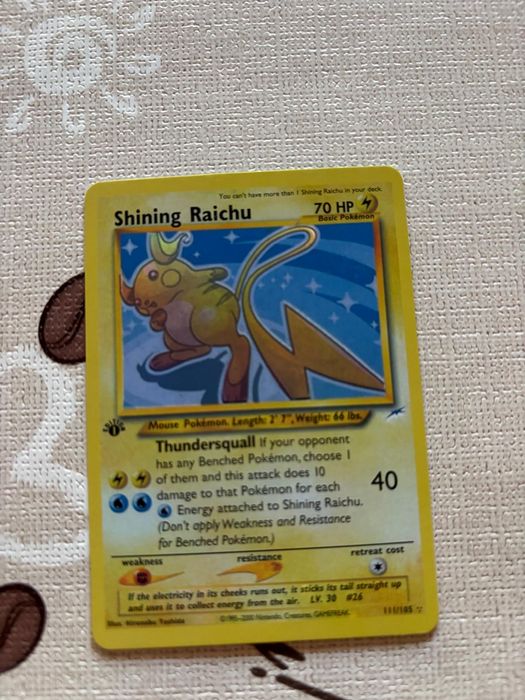 Shining Raichu 1st edition