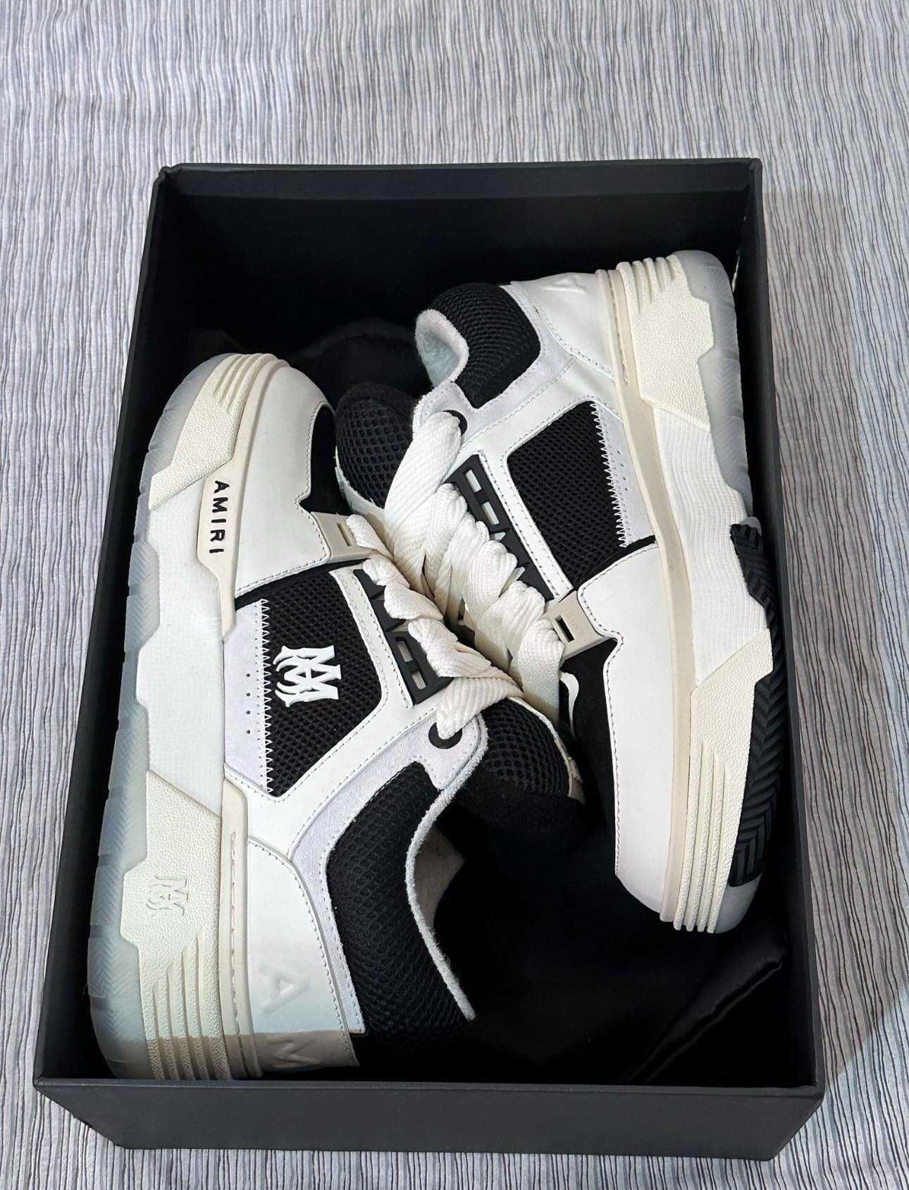 Adidasi Sneakersi AMIRI MA-1 Premium Black&White