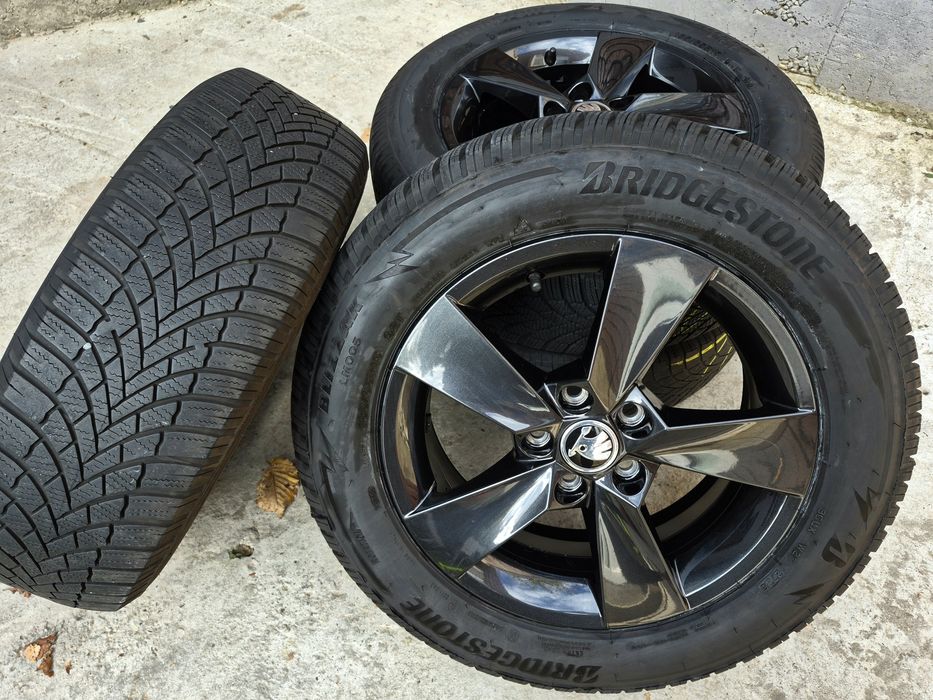 Roți cu jante originale Skoda Fabia Rapid Scala