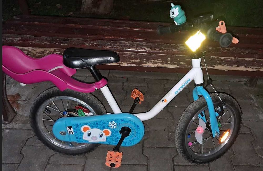 Bicicleta 14 inch 3-5 ani 100 Artic B'TWIN