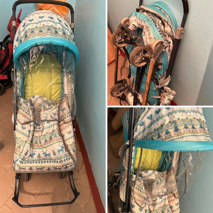 Сани зимний теплый