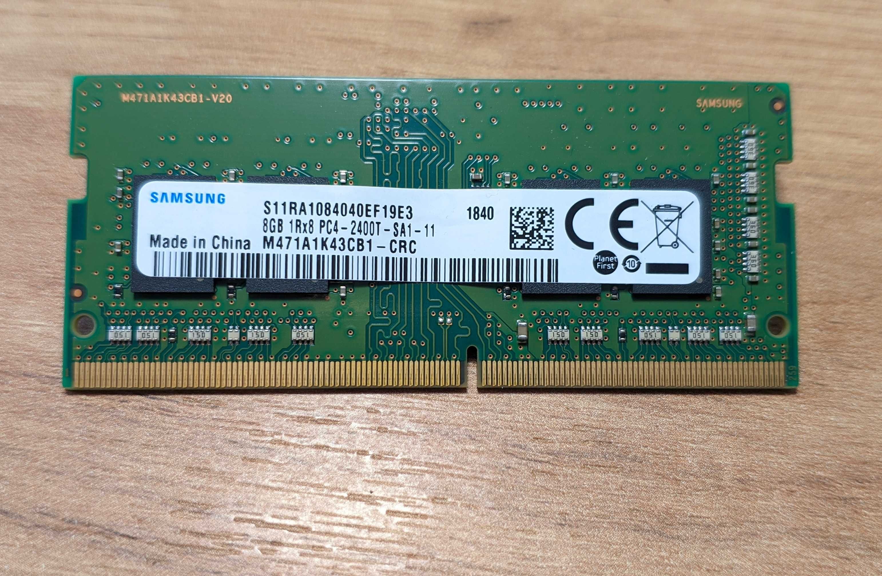 Оперативная память Samsung M471A1K43CB1-CRC 8GB 1Rx8 PC4-2400T -SA1-11