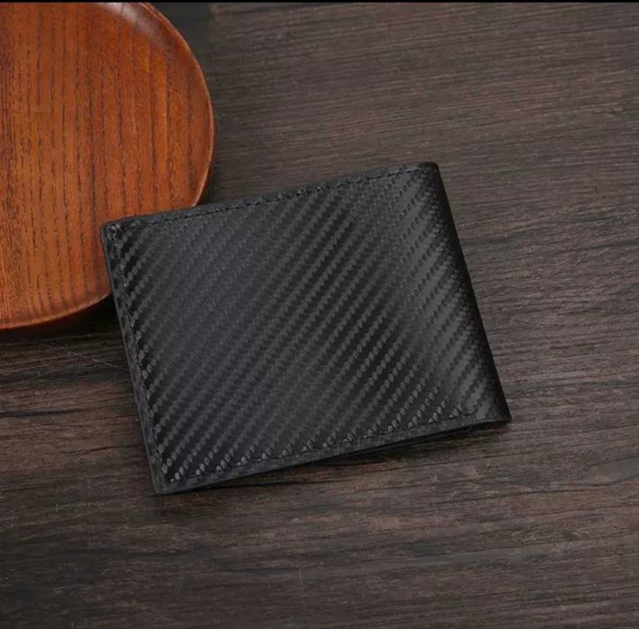 Кошелёк - Мужской с узором «карбон»