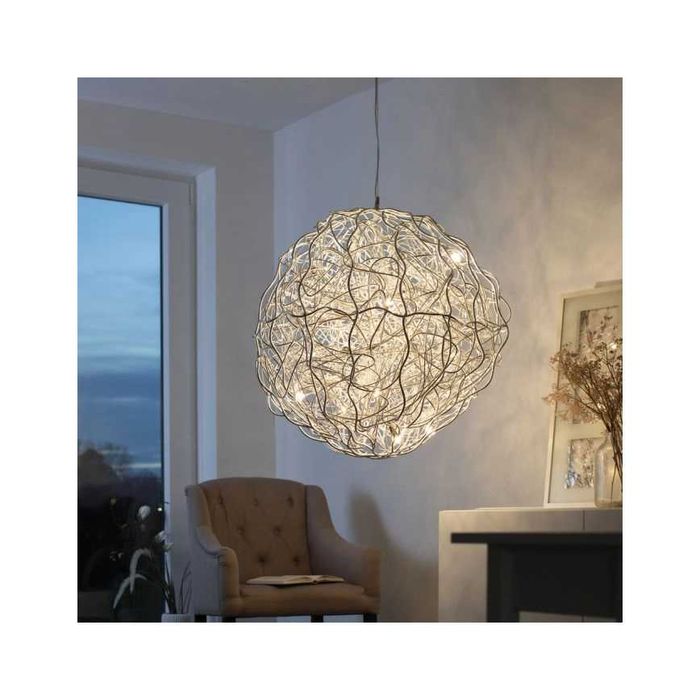 Candelabru suspendat argintiu designer Paul Neuhaus diam450/750 mm NOU