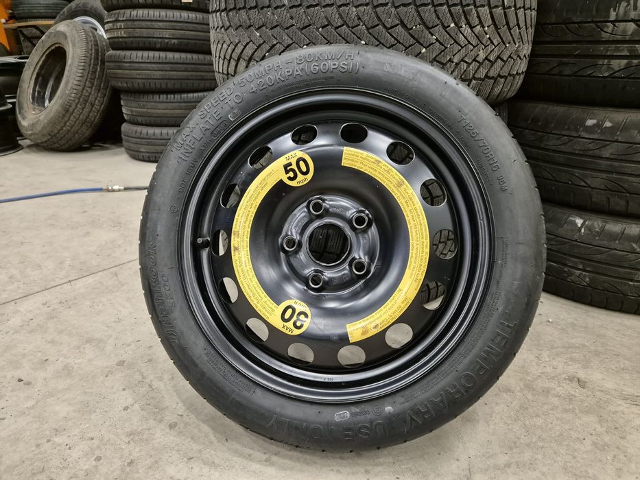 Janta slim / roata rezerva 5x112 R16 Vw Golf 5 6 7 8 Passat Skoda Audi