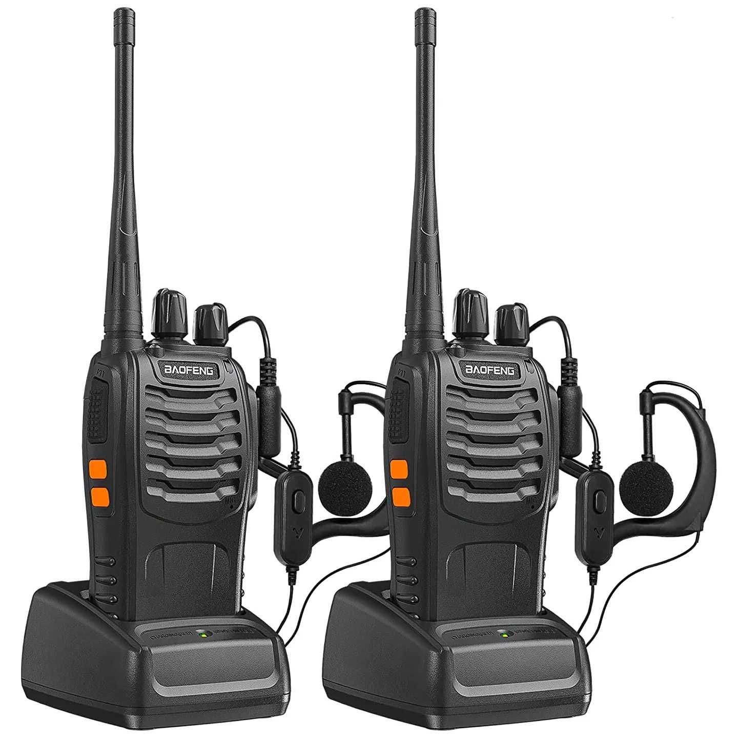 НОВИ С Гаранция 2 броя Комплект Радиостанции Радиостанция Baofeng 888S