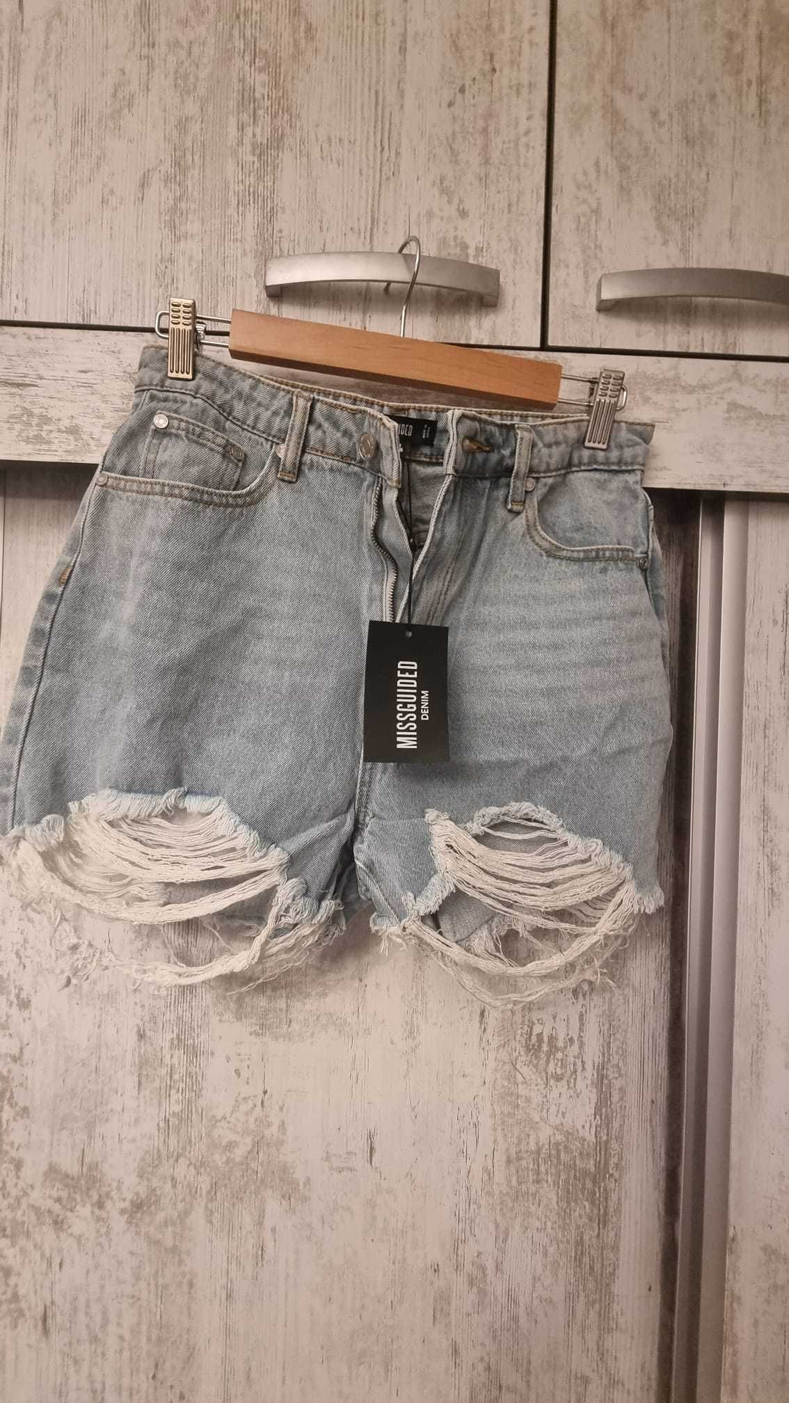 Pantaloni scurți de blugi Missguided, albastru denim