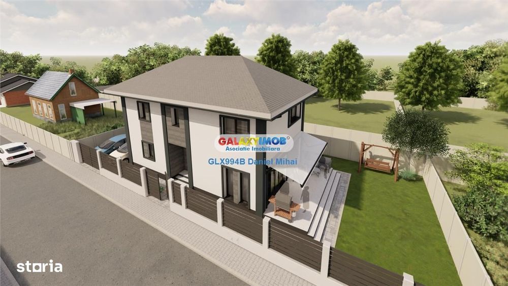 Casa individuala 4 cam-Teren 300mp-Incalzire pardoseala-str Safirului