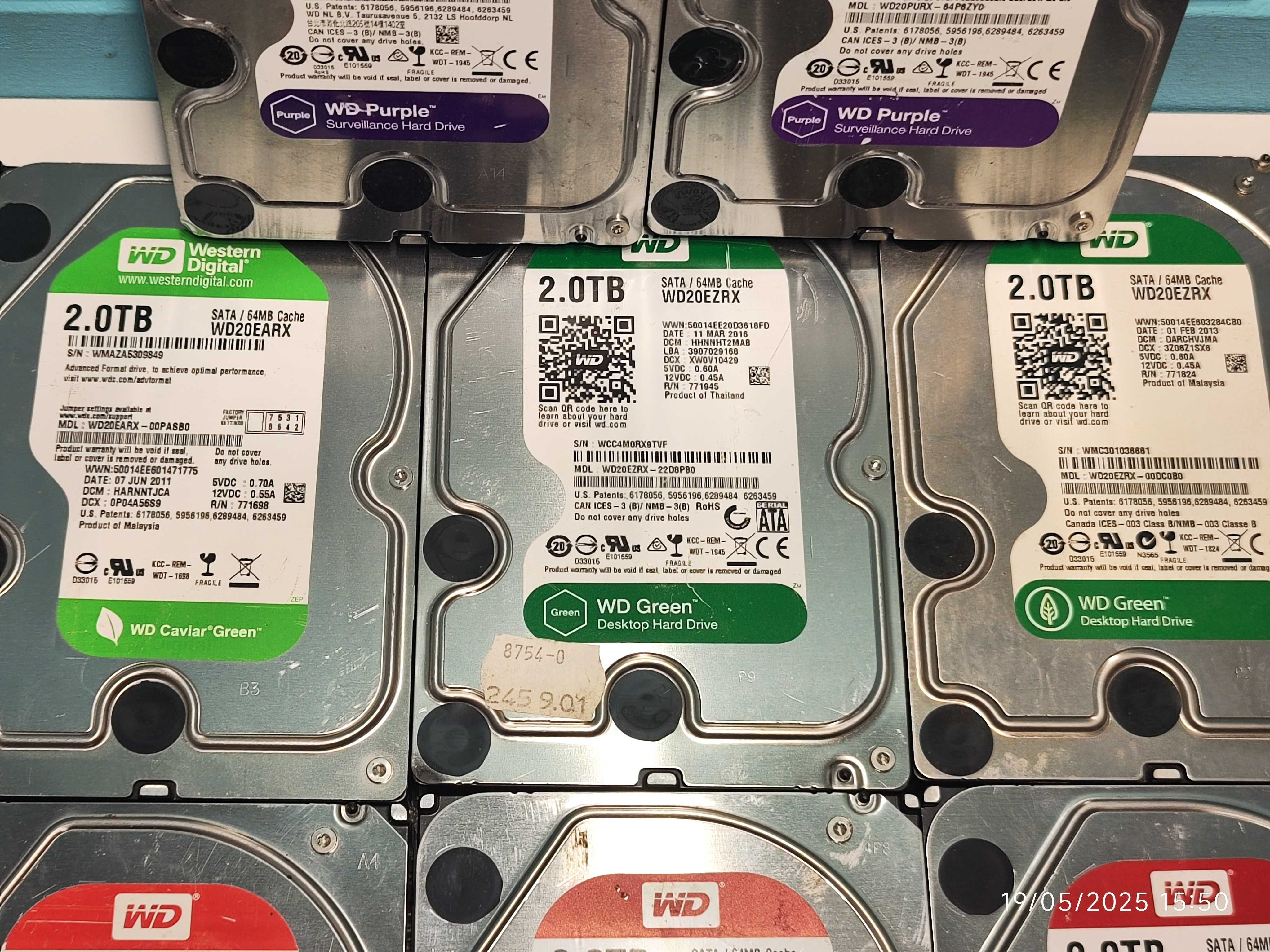 WD HDD 3.5 2TB - Твърди дискове / Хард диск за компютър / DVR - NVR