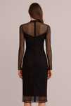 Rochie Murmur transparenta cu nasturi