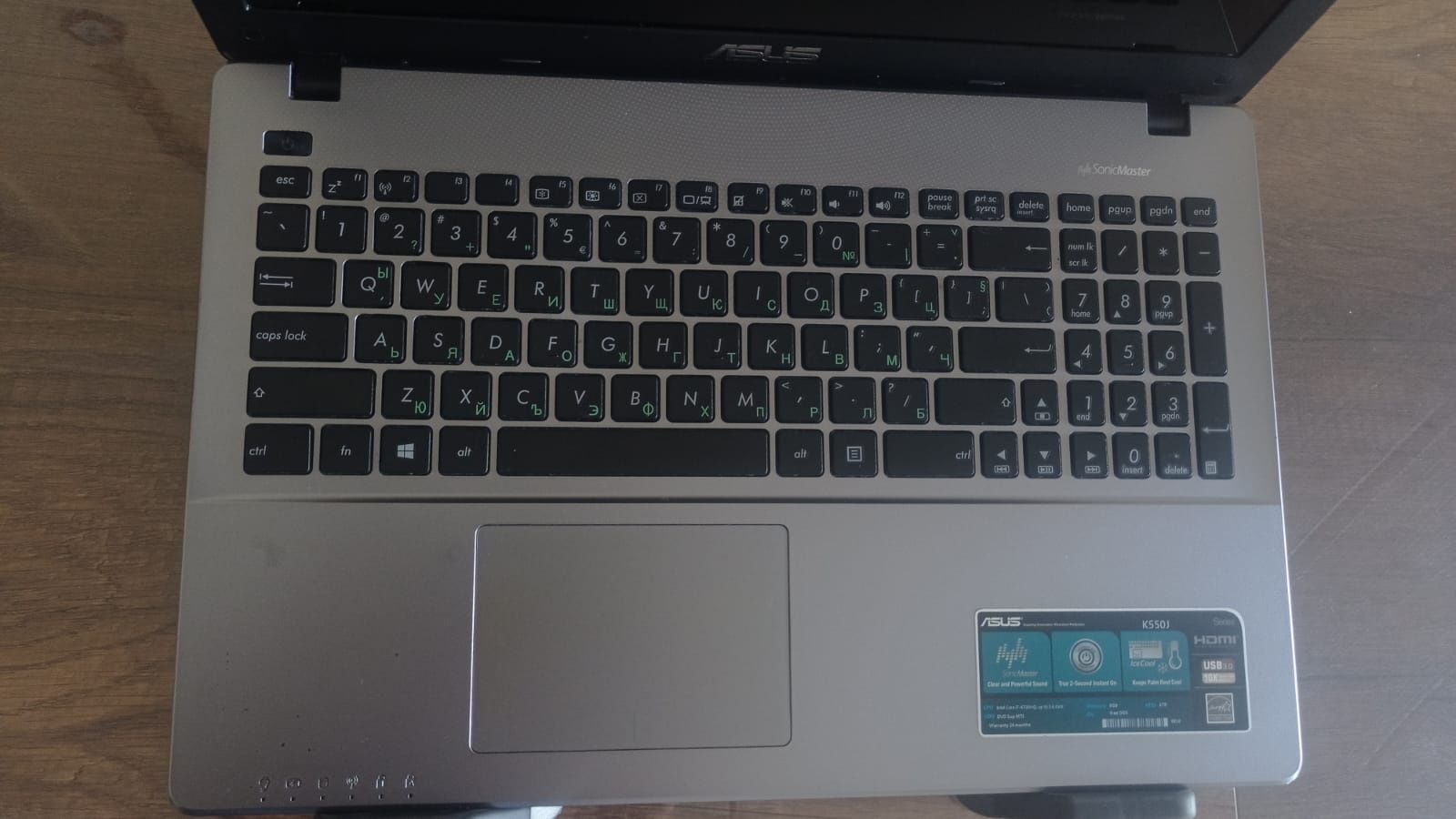 Laptop Asus k550j