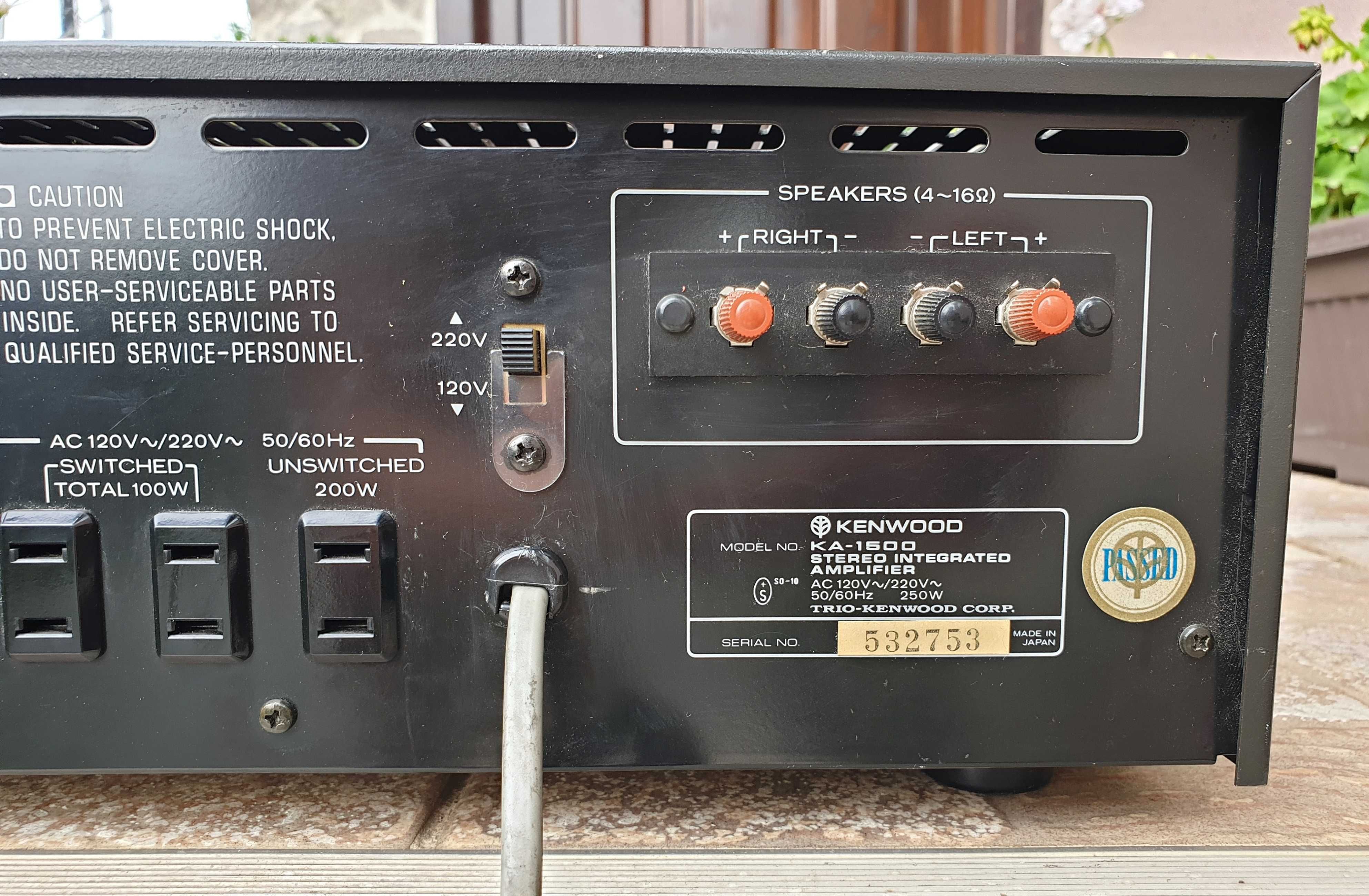 Amplificator Kenwood KA-1500, vintage