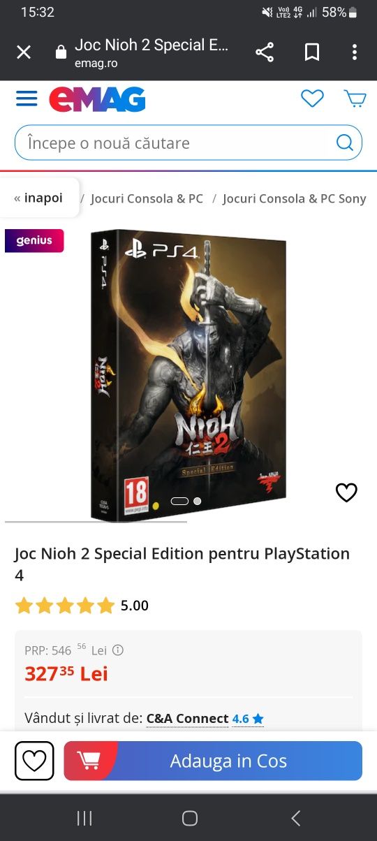 Nioh 2 Special Edition Ps4