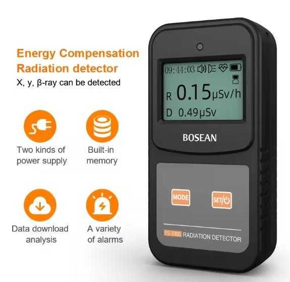Конзолен 3D Анализ Енерго-Компенсиран Гайгер-Мюлеров Брояч Портативен