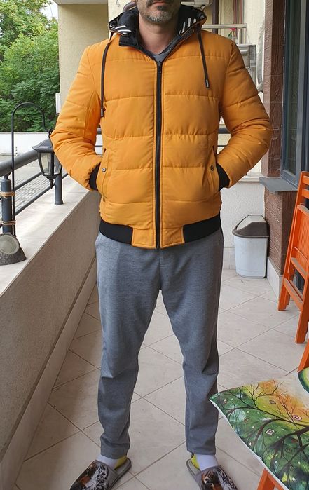 Зимно мъжко яке двулицево