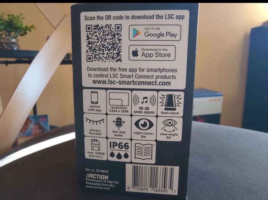 LSC Smart Connect Solar Wall Light Camera