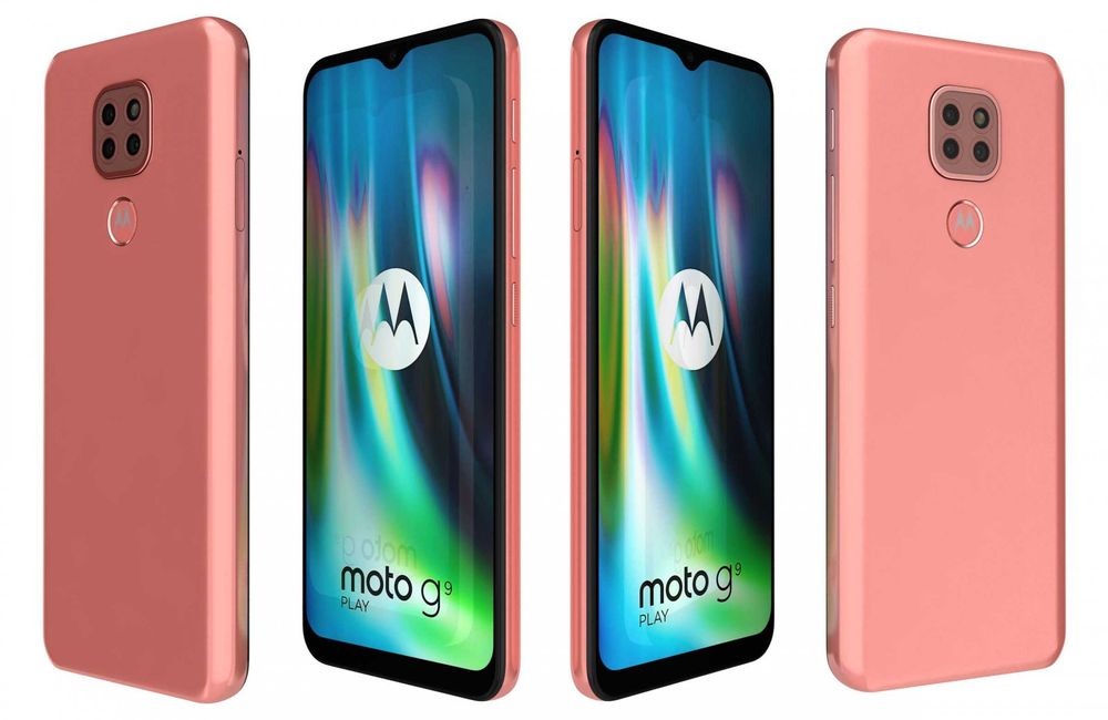 Telefon Motorola Moto G9 Play 64GB 4GB 4G 6.5" Roz Pink Nou Sigilat