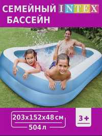 INTEX детский надувной бассейн 203×152 basseyn bolalar baseyni