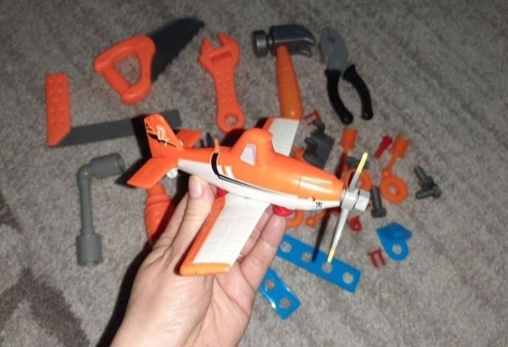 Unelte/scule Smoby + avion Planes.