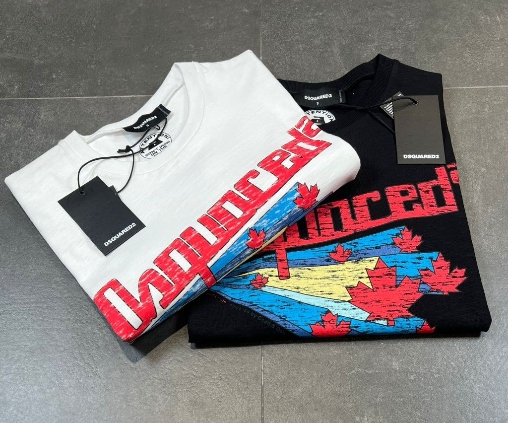 Tricou Dsquared2 Calitate Superioara Bumbac 100 % Noile Colectii