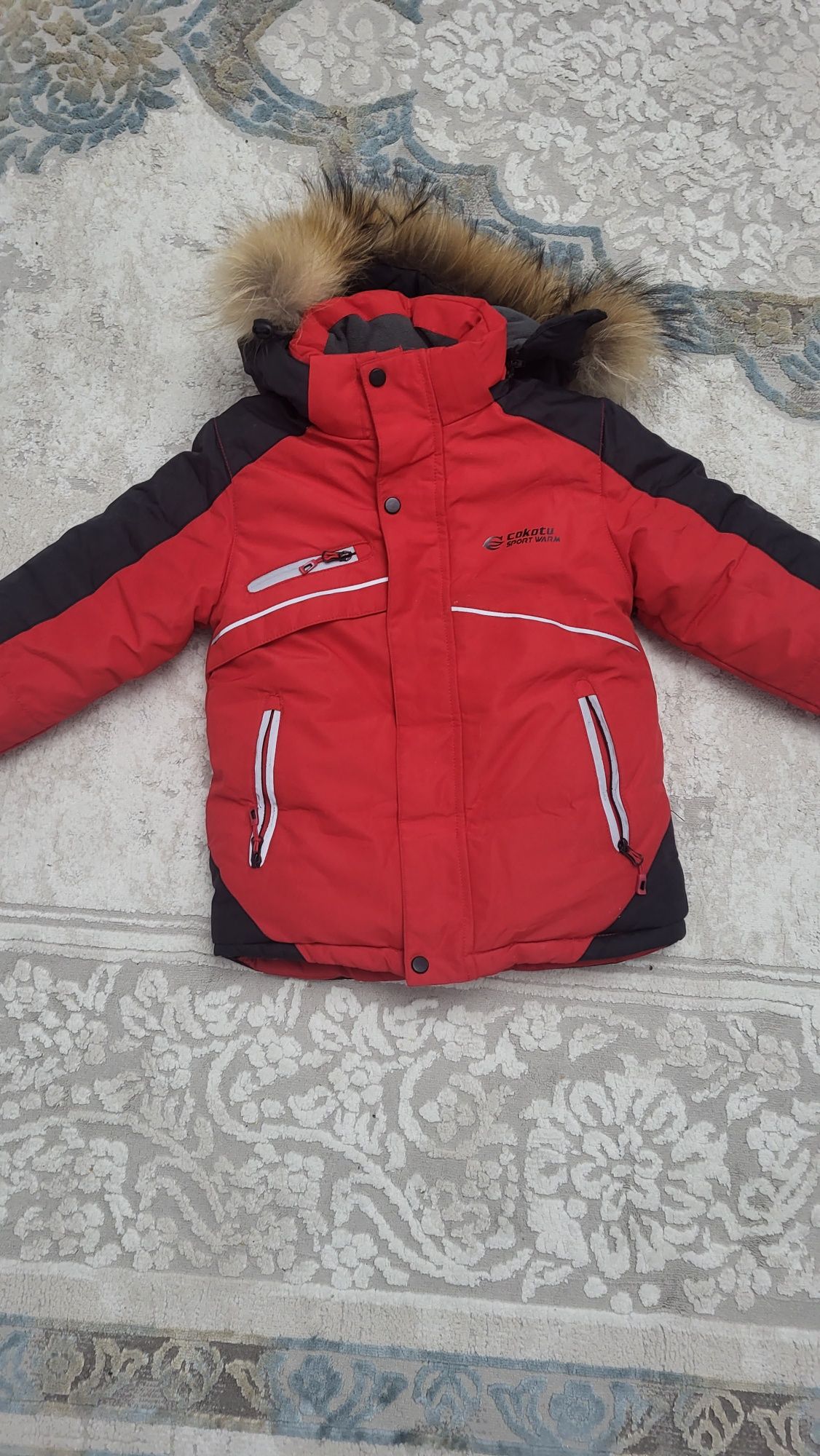 Детский зимний костюм ( куртка + полукомбинезон) для мальчика