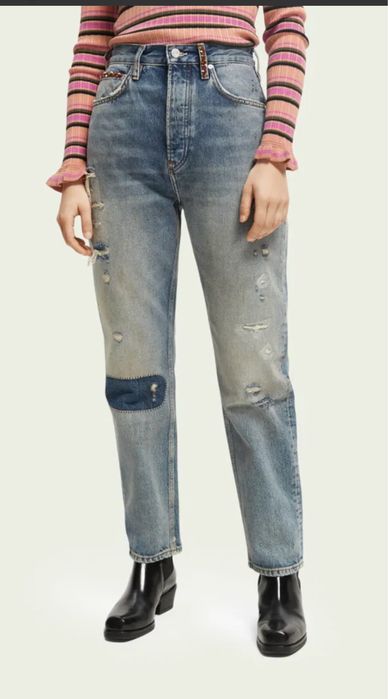 Scotch&soda 26 размер mom streight high дънки
