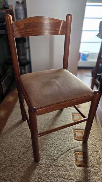 Scaun bucatarie / living fix Toronto, tapitat, nuc - 4 buc.