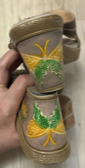 Saboți eleganți din piele naturală