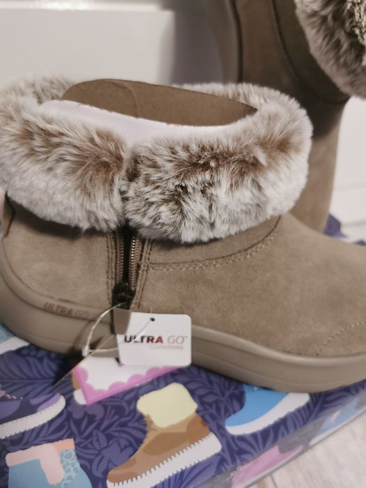 Ghete skechers piele întoarsă