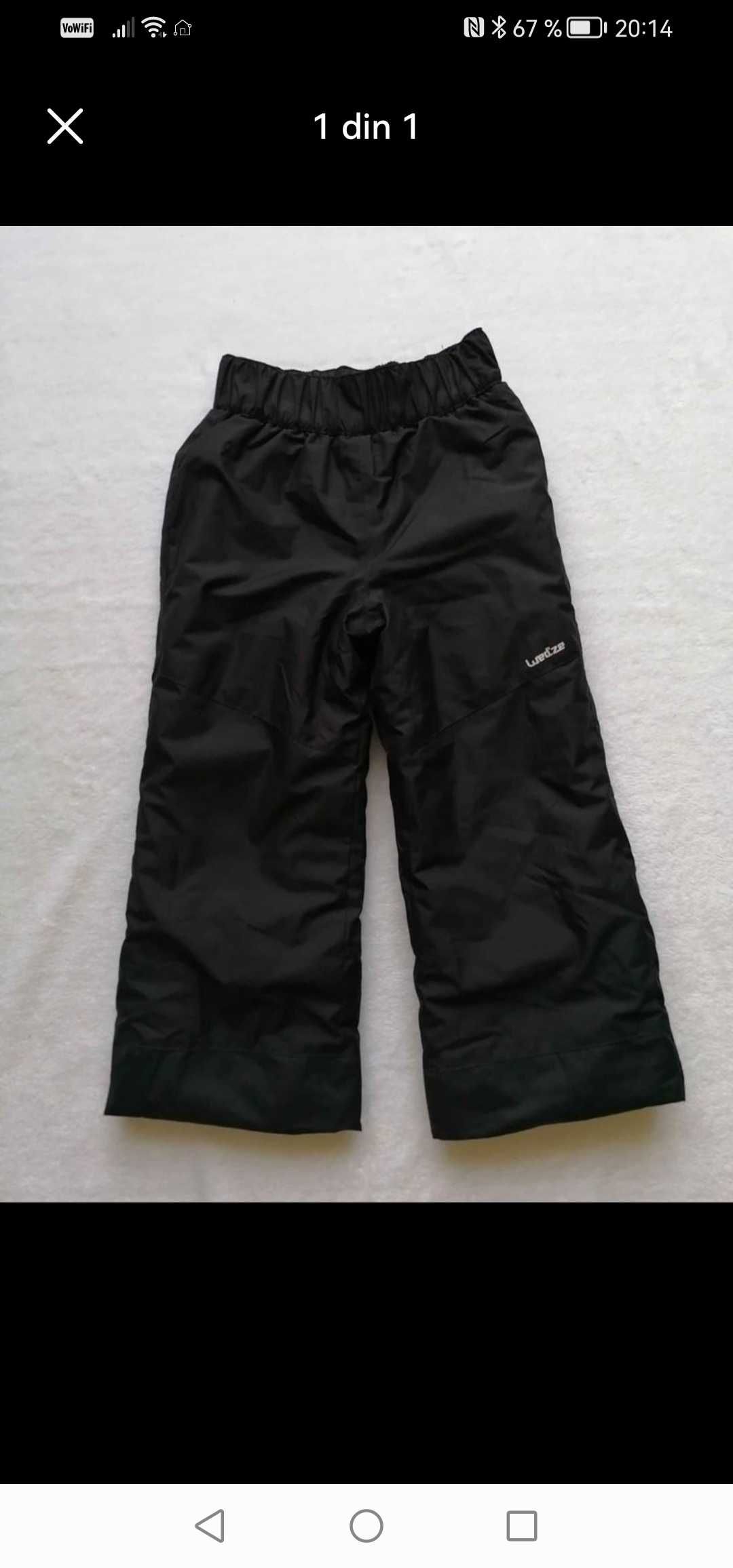 Pantaloni ski baiat 6 ani