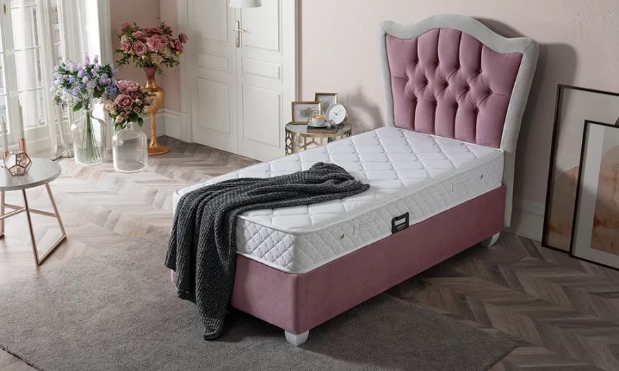 Тапицирано легло Therapy Розово