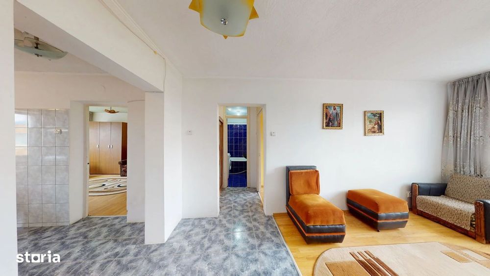 Apartament 3 camere, 63 mp, Craiter, etaj 4/4, vedere pe 2 părți