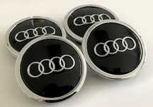 Capace Roti Sigle Embleme Jante AUDI 69MM 4B0601170A Emblema Negru/Gri
