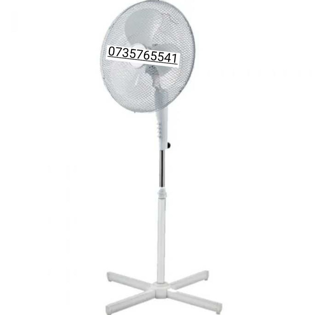 Ventilator cu picior 3 viteze 40 w ALB  NOU