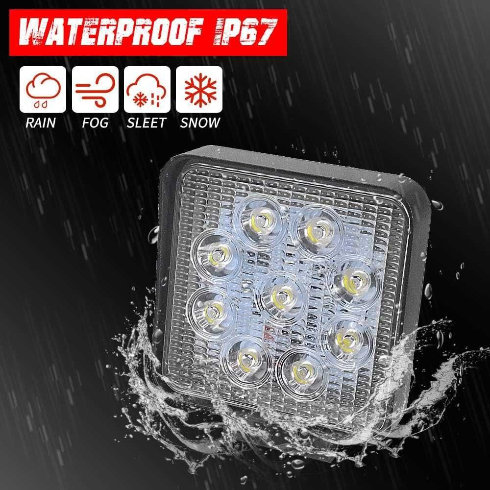 27W LED Диоден халоген 9 диода - 12/24V