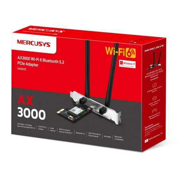 Mercusys MA30E/530/70XE/80XE/86XE Адаптер PCIe с поддержкой  ++
