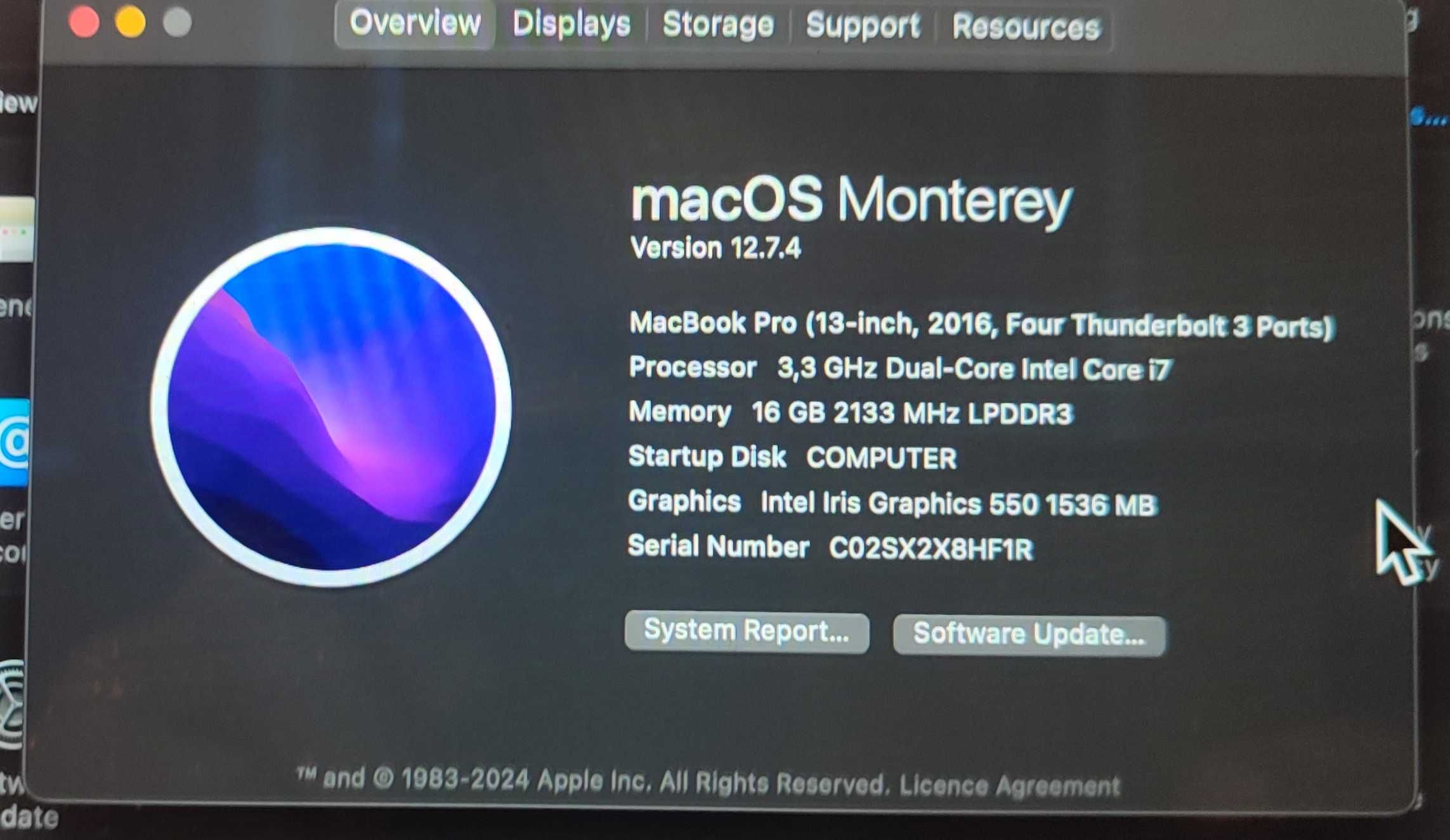 MacBook Pro 13-inch (2016 Four Thunderbolt port 3) — миниатюра 1