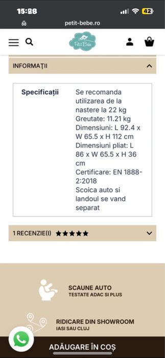 Carucior joie finiti signature