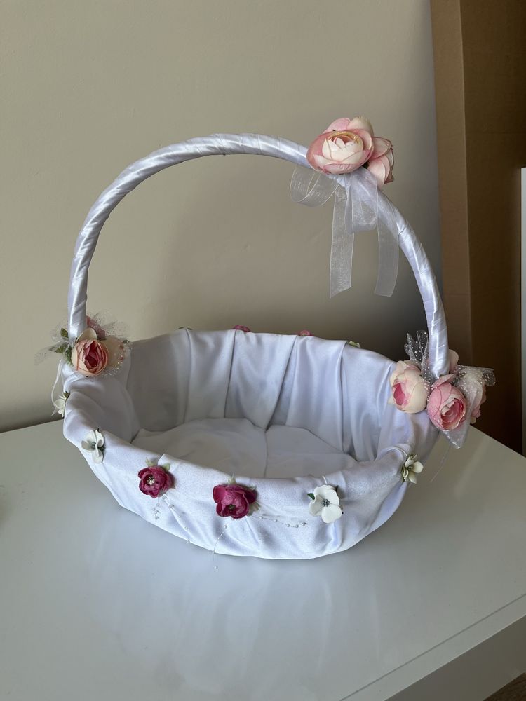 Сватбени кошници, кошничка за халки, бутониери 10бр.,клъч