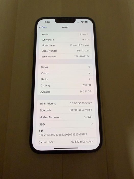 iPhone 13 Pro Max 256Gb