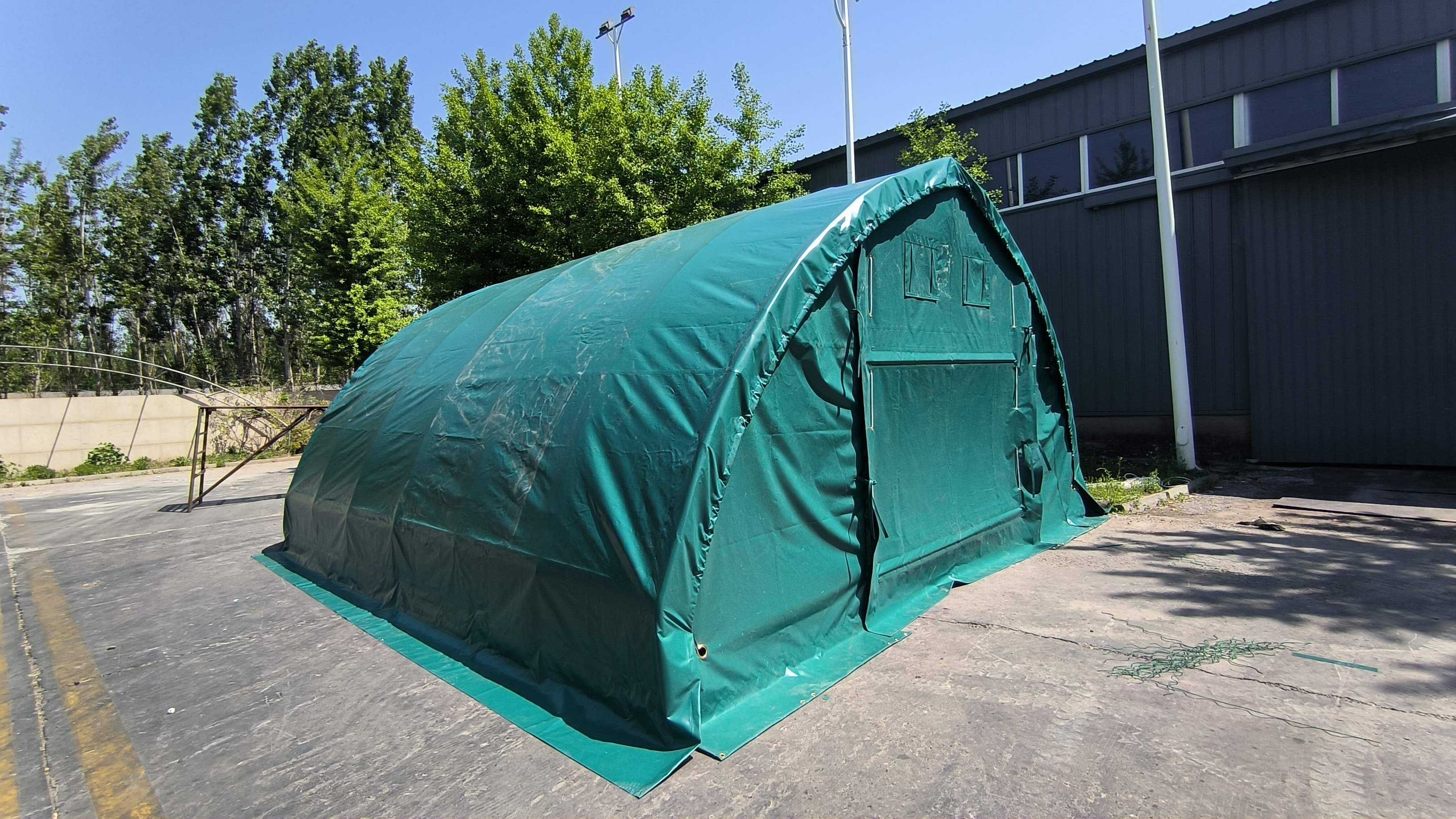 6 x 6 m Hala GOTICA  XXL verde 620g/m² PVC IGNIFUG CORTURI GM