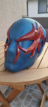 Casca/helmet Spiderman 2099 Blue 3D print cosplay