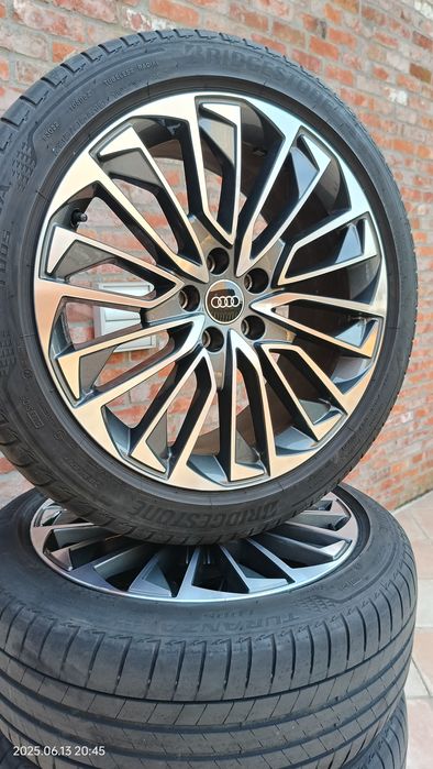 Jante bicolor originale audi A6 C8, 2023,  Bridgestone 245 45 R19