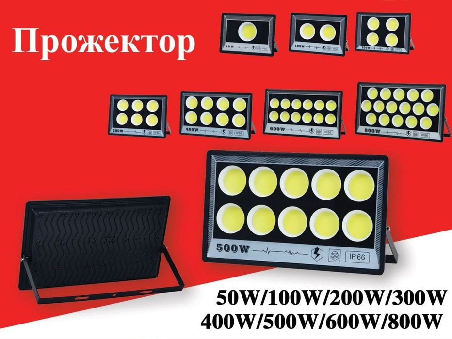 LED ПРОЖЕКТОР с солничним панелю