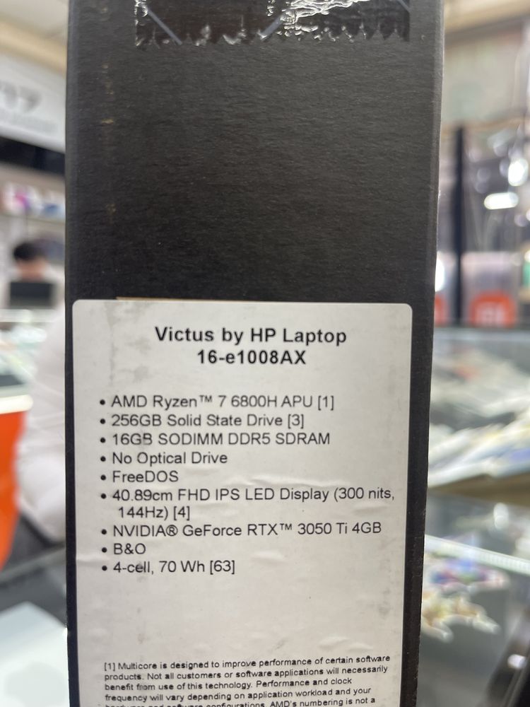 Ноутбук HP Victus 16 продаётся за нал и в рассрочку