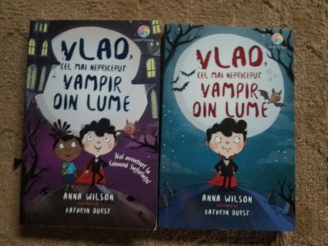 Doua volume "Vlad, cel mai nepriceput vampir din lume"