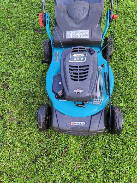 Бензинова косачка GARDENA 46 V - 3 в 1 Косене, събиране, мулчиране