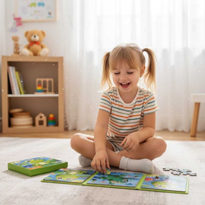 Детска книжка пъзел Level Up 3 в 1  - 37, 48, 72 части