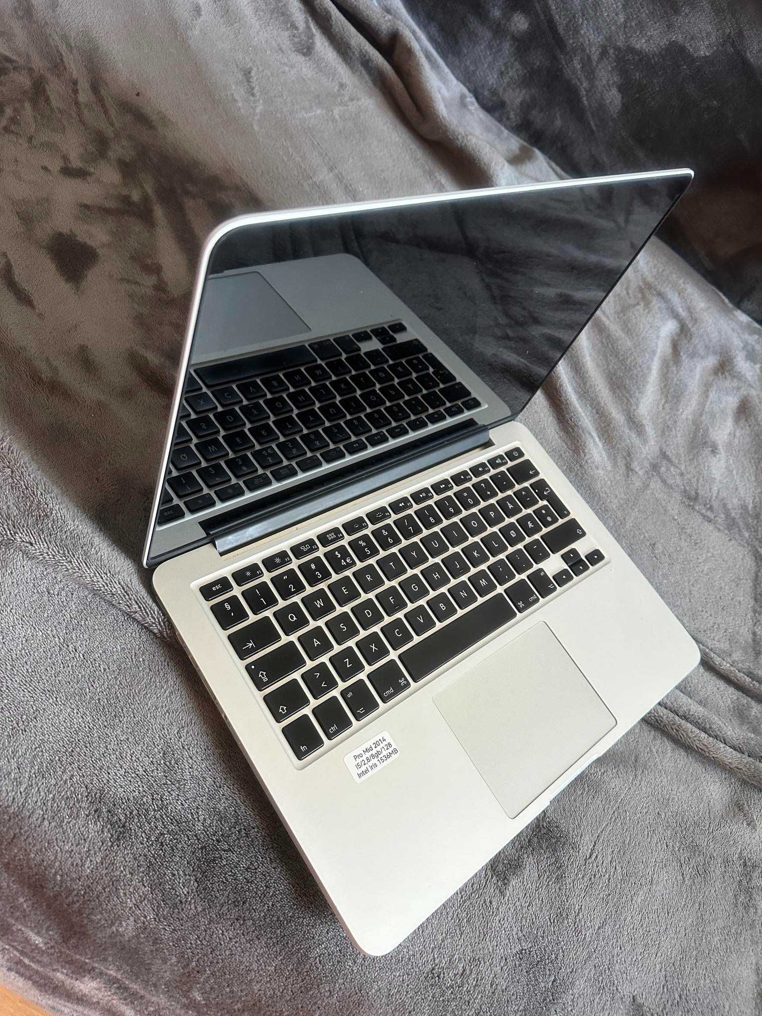 laptop apple macbook pro 2014, i5, 8 gb, ssd 120 gb, ios sonoma